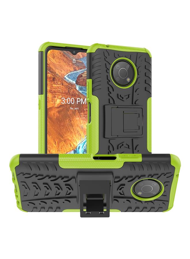 S-TOP Case For Nokia G300 Tire Texture TPU + PC Phone Case with Holder - Image 1