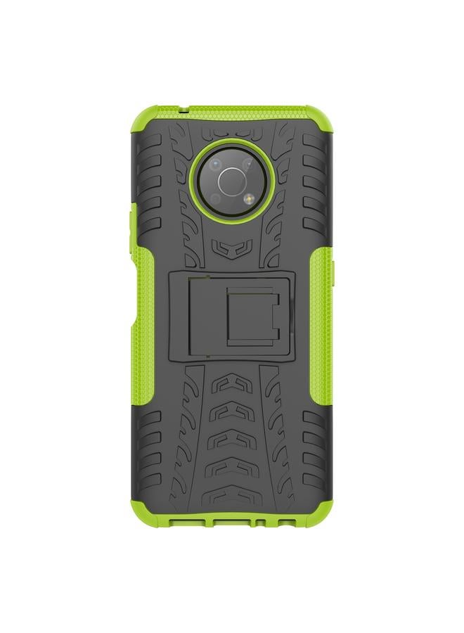 S-TOP Case For Nokia G300 Tire Texture TPU + PC Phone Case with Holder - Image 2