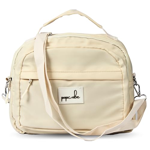 POPCUBE Big Women Big Crossbody Bag Waterproof Multi-layer Casual Satchel Bag Shoulder Bag Messenger Bag Travel Bag With Inner Padded Pocket & Adjustable Strap - Image 1