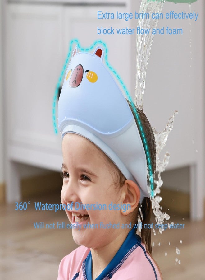 TinyGuardian Baby Shower Cap - Waterproof Bath Visor for Toddlers 1-3 Years, Extra Soft Silicone Hair Washing Hat for Kids, Keep Water Out of Eyes (Pink) - Image 4