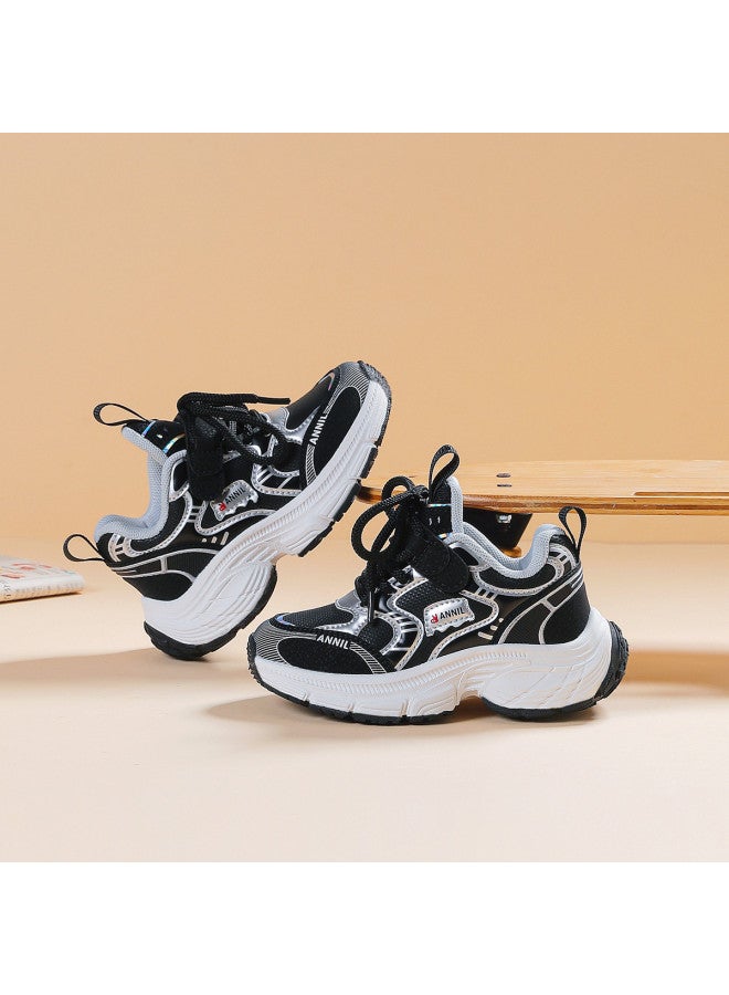 Annil Kids' Sneakers For Boys And Girls - Spring/summer 2025 New Arrival Soft-soled Retro Dad Shoes For Big Kids - Image 3