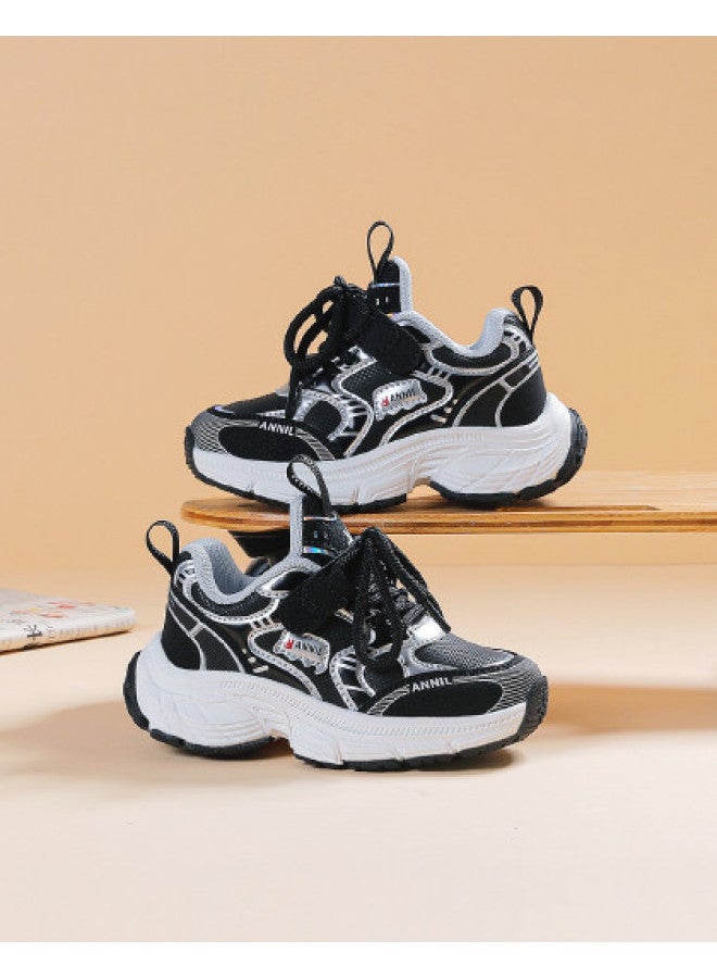 Annil Kids' Sneakers For Boys And Girls - Spring/summer 2025 New Arrival Soft-soled Retro Dad Shoes For Big Kids - Image 1