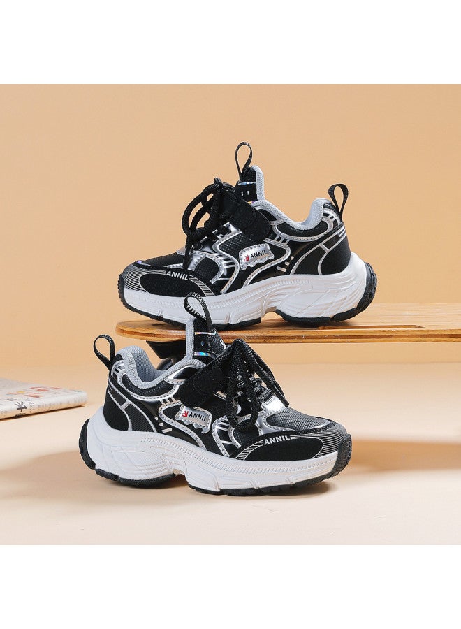 Annil Kids' Sneakers For Boys And Girls - Spring/summer 2025 New Arrival Soft-soled Retro Dad Shoes For Big Kids - Image 2