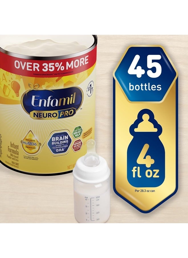 Enfamil NeuroPro Baby Formula, MFGM* 5-Year Benefit, Expert-Recommended Brain-Building Omega-3 DHA, Exclusive Immune Supporting HuMO6 Blend, Infant Formula Powder, Baby Milk, 28.3 Oz  - Image 5