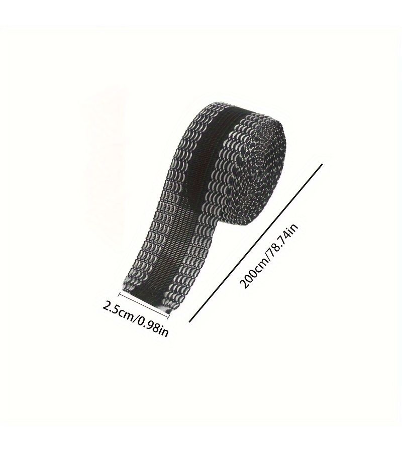 Blue Self-Adhesive Hem Tape Shortens Pants in One Minute No Cutting 78.74inch - Image 4