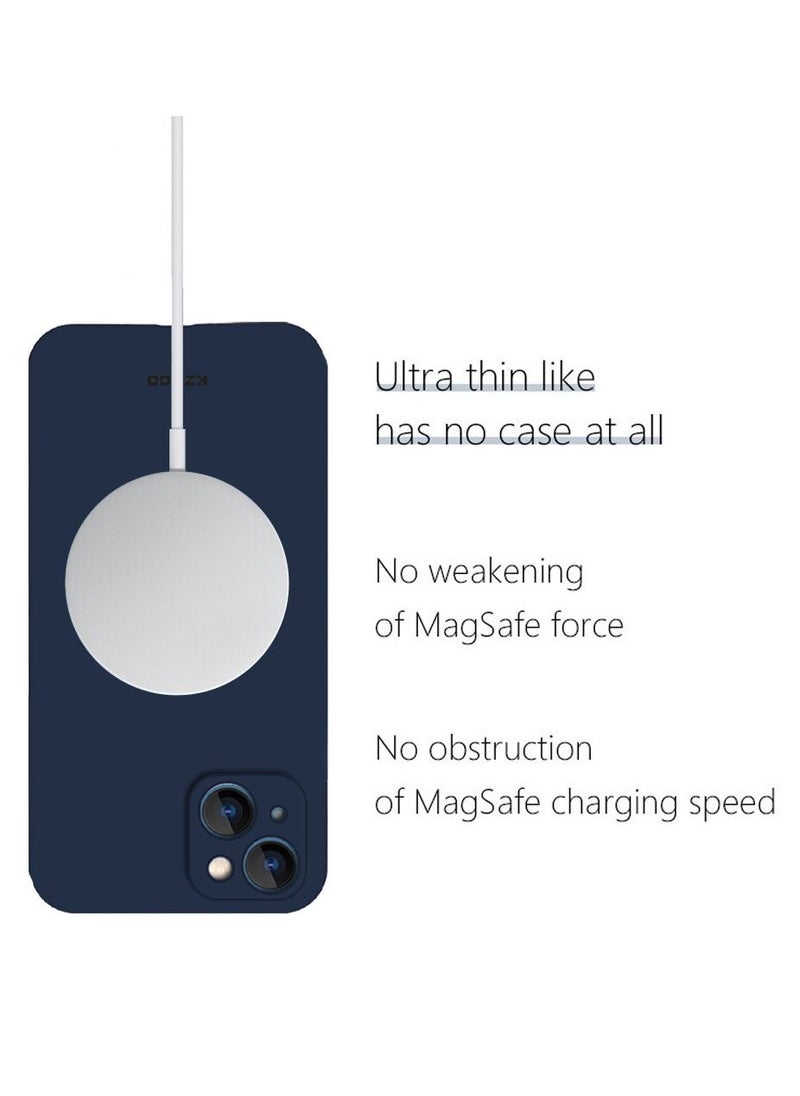 KZDOO iPhone 14 Plus Case Air Skin Series Ultra Slim Frosted Anti Slip Back Cover Full Coverage Camera Lens Protection 6.7 inch Blue  - Image 5
