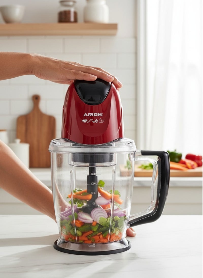 أريون كبه قطاعة 500 واط - سعة 1.5 لتر، شفرات ستانلس ستيل، تحكم بلمسة واحدة (موديل: AR-5150) - Image 5