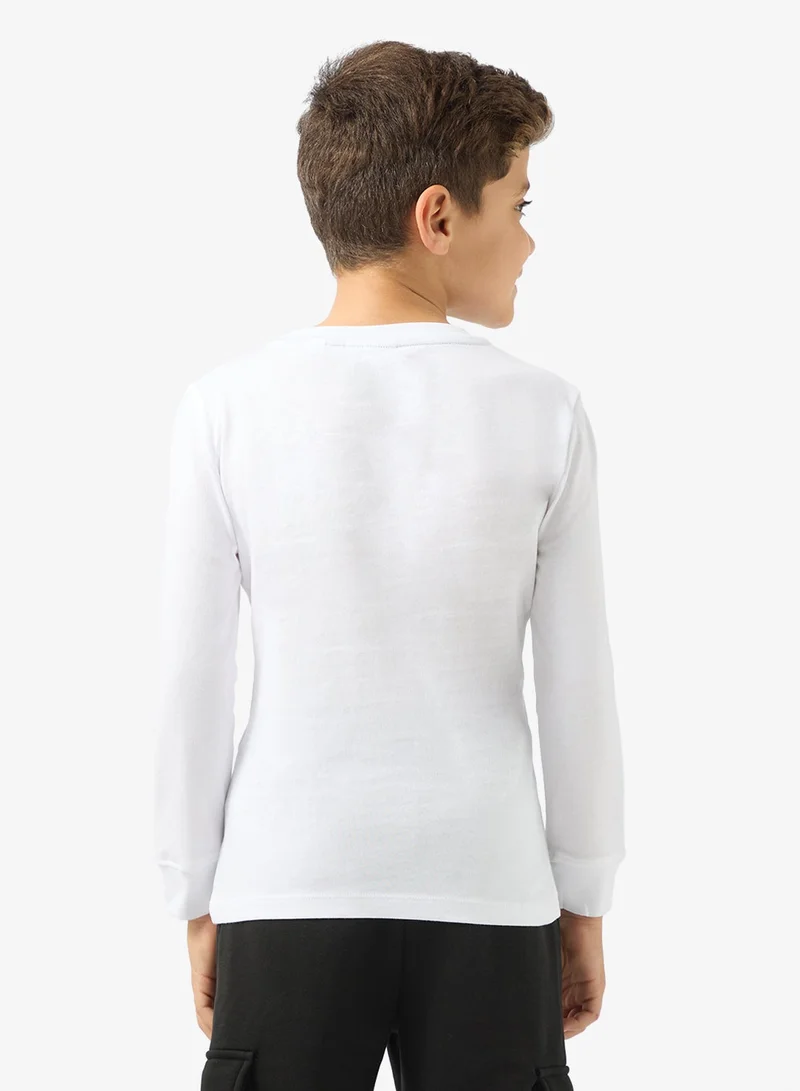 LACOSTE Kids Logo Crew Neck T-Shirt