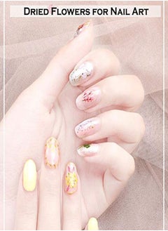 KingMas Rs Dried Flowers For Nail Art Kingmas 1 Box Dry Flowers Mini Real Natural Flowers Nail Art Supplies 3D Applique Nail Decoration Sticker Decor (A)  - Image 3