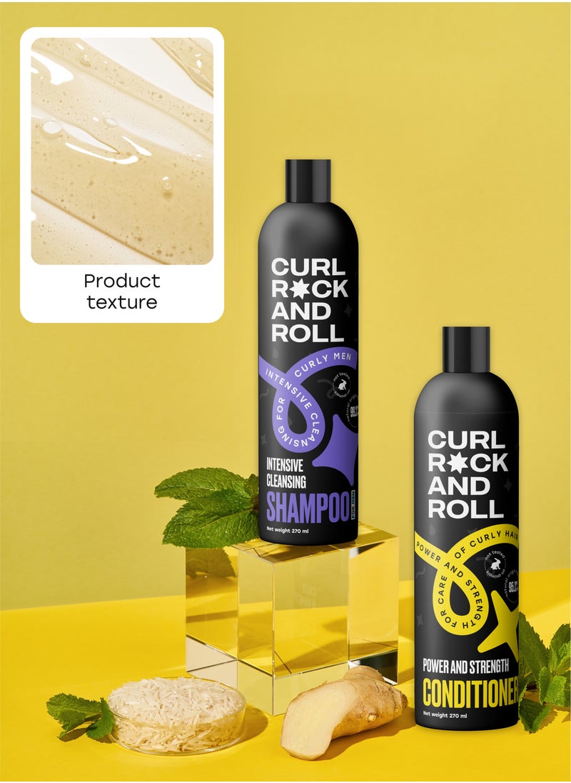 CURL ROCK AND ROLL Curl Rock and Roll Hair Shampoo for Men - Cleanses and Refreshes - Paraben-Free, Sulfate-Free, 270 ml  - Image 5