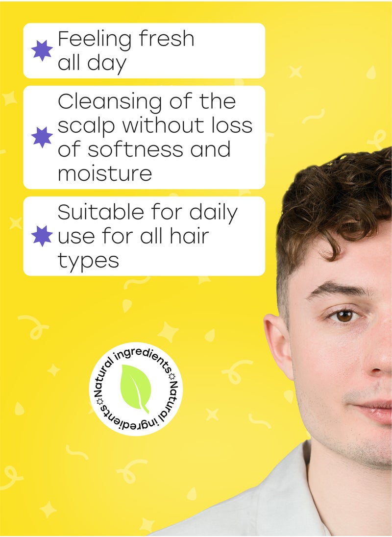 CURL ROCK AND ROLL Curl Rock and Roll Hair Shampoo for Men - Cleanses and Refreshes - Paraben-Free, Sulfate-Free, 270 ml  - Image 3