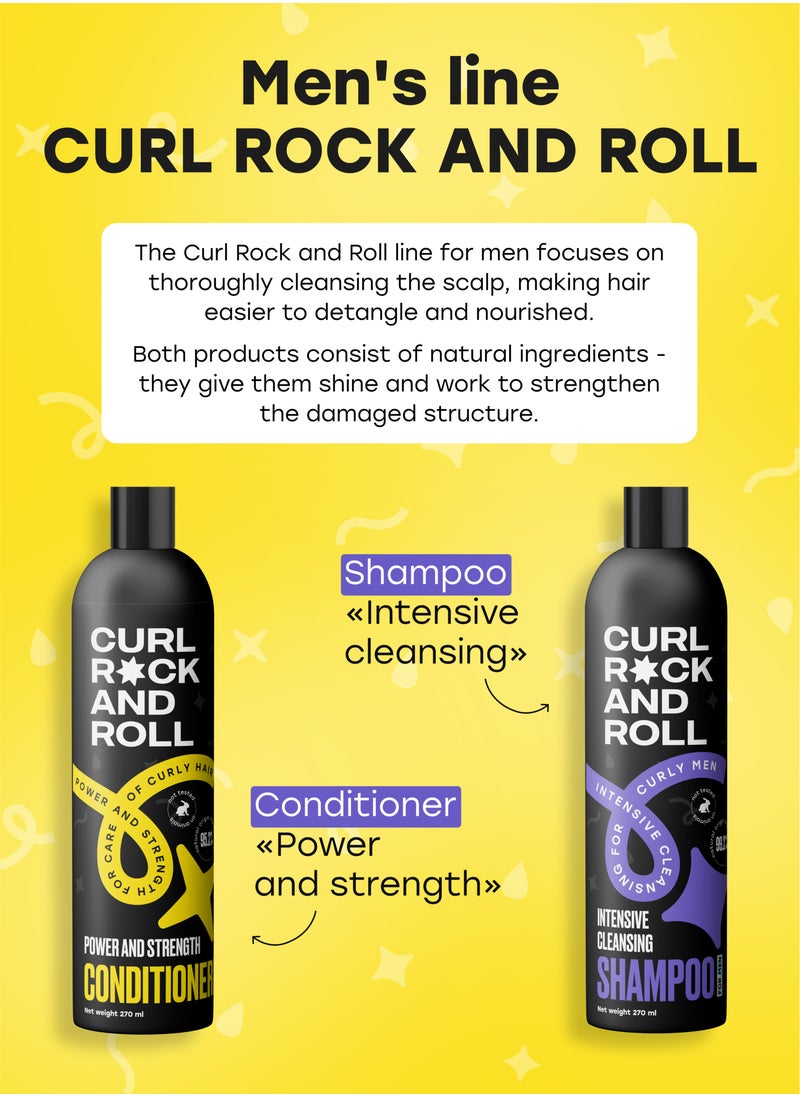 Curl Rock and Roll Hair Shampoo for Men - Cleanses and Refreshes - Paraben-Free, Sulfate-Free, 270 ml - pzsku/Z8003F9F8560D99235138Z/45/_/1731365529/74122a66-6f39-4cfa-bbf3-3d64189d1a04