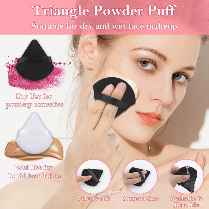 Audab Disposable Makeup Applicators Accessories Kit Makeup Artist Supplies with Mixing Tray Mascara Wands, Lip Brushes, Hair Clips Triangle Puff for Face with Storage Box - Image 2