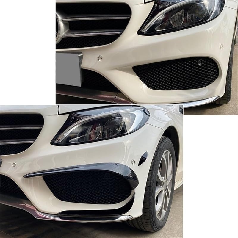 QASULER Front Bumper Lip Spoiler for W205 Models - Image 4