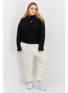 Reebok Women Sportswear Fit Long Sleeve Outdoor Hooded Sweatshirt, Black  - Image 4
