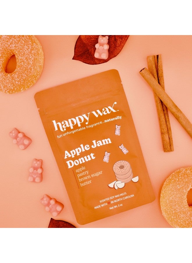 Happy Wax Happy Wax Fall Apple Mix Premium Scented Natural, Non Toxic Soy Wax Melts - 6 Total Oz. of Scented Wax Melts. Includes: Apple Jam Donut, Apple Harvest, Mulled Cider  - Image 2