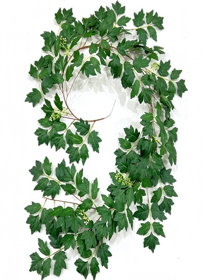 werdecade Eucalyptus Garland 5.5Ft Greenery Garland Fake Ivy Vine Plants for Fireplace Mantle, Table Centerpiece, Farmhouse Home Decor All Year Round, Spring Wedding Decorations - Image 1