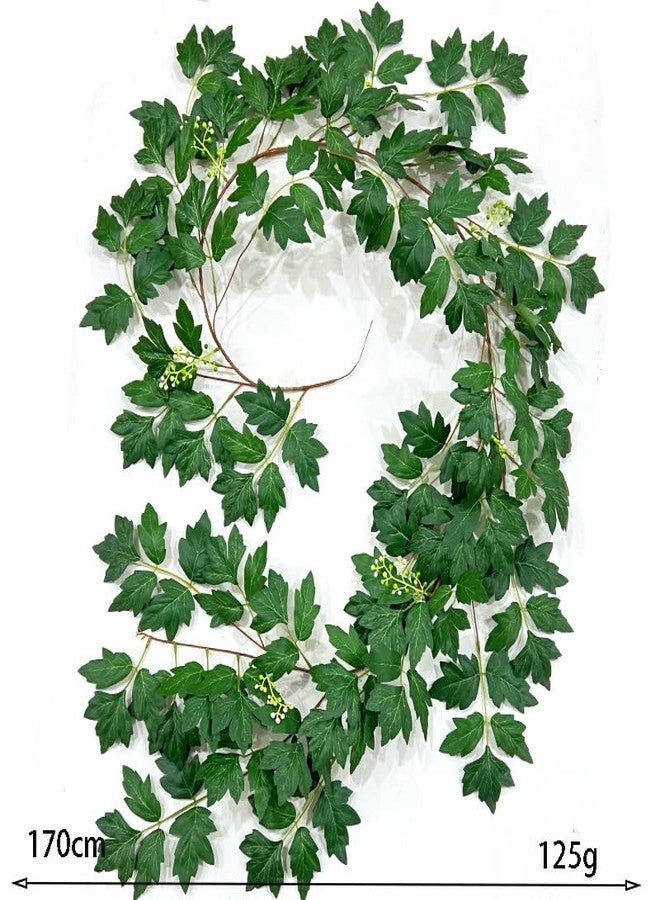 werdecade Eucalyptus Garland 5.5Ft Greenery Garland Fake Ivy Vine Plants for Fireplace Mantle, Table Centerpiece, Farmhouse Home Decor All Year Round, Spring Wedding Decorations - Image 3