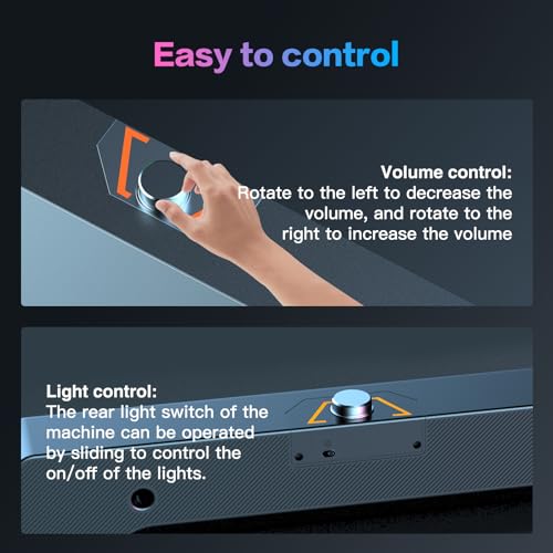 Elimavi Computer Speakers for Desktop PC, 2.0-Channel Speakers with Static LED Lighting and Volume Control, Featuring a 3.5mm Input and USB Powered Plug and Play, Compatible with Monitors, laptops - Image 4