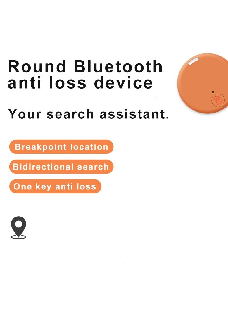 Bluetooth anti-lost device to find children or mobile phones and wallets alarm pet anti-lost reminder smart finder orange - Image 5