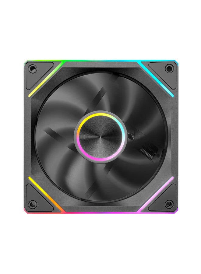 Play Jia Wanjia Starlink 120mm Black Fan With Infinite Mirror Light Synchronization Pwm Control Black Case Fan Argb Desktop Computer Silent - Image 3