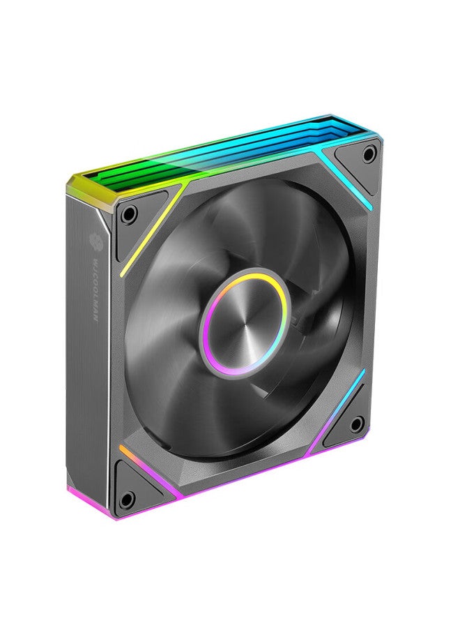 Play Jia Wanjia Starlink 120mm Black Fan With Infinite Mirror Light Synchronization Pwm Control Black Case Fan Argb Desktop Computer Silent - Image 5
