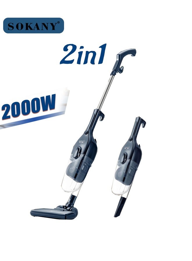 sokany Vacuum Cleaner, 18kpa/5m Corded Upright Vacuum Cleaner,2000W Suction with Multifunction Lightweight Handheld Stick Cleaner for Home, Car, Hard Floor, Carpet, Pet Hair,SK-13043 - Image 1
