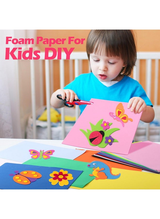 Pangda 100 Pack 20 Colors Eva Craft Foam Sheet Eva Foam Craft Foam Paper For Crafts Foam Sheet For Crafting Handicraft Foam Sheet Craft For Diy Arts School Project Supply (9 X 12 Inch)  - Image 4