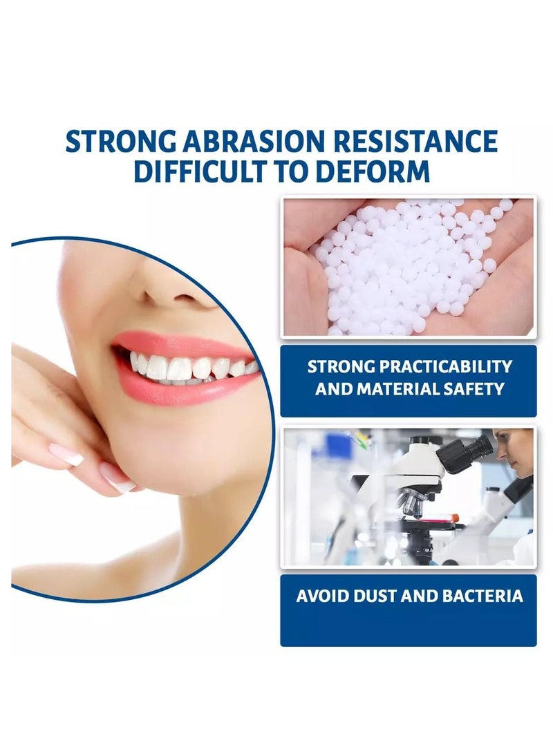 EELHOE تشكيل حراري للأسنان الصناعية، خرز إصلاح الأسنان المؤقت، حشو أسنان قابل لإعادة الاستخدام، بديل للأسنان المتكسرة، خرز حراري للأسنان المفقودة والمكسورة، مجموعة إصلاح الأسنان غير السامة، 30 مل - Image 3
