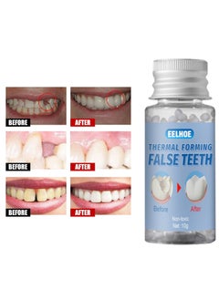 Thermal Forming False Teeth,Temporary Tooth Repair Beads Reusable Teeth Filling Replacement for Chipped Teeth,Thermal Beads for Missing & Broken Tooth Fake Teeth Non Toxic Tooth Repair Kit 30ml - pzsku/Z80045CEDFB73FACD763EZ/45/_/1671194219/ad47978b-f420-4e05-9114-8452f8479b7b