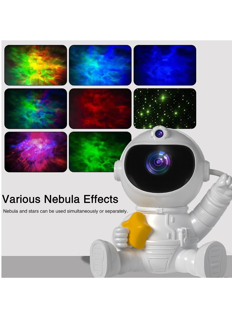 Room Light Starry Sky Projector Astronaut Nebula Galaxy Night Light Lamp Kids Room Ceiling Decoration - Image 1
