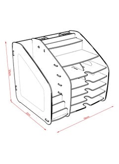Home Canvas HC Home Canvas Cosmo Organizer (White, X-Large)  - Image 5