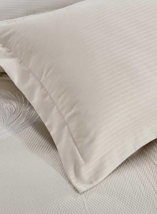 INREST Pure Single Comforter Set 170 × 230 cm – Luxury 5 Pieces Jacquard Embroidered Bedding Set - Image 5
