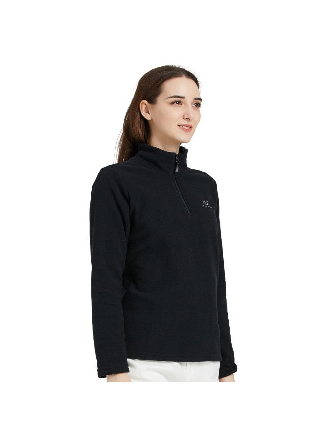 سترة خارجية من الف fleece للنساء، مريحة ولطيفة على البشرة، قمة بأكمام طويلة عصرية ومشدودة للربيع والخريف والشتاء، توفر الدفء والحماية من البرد - Image 4