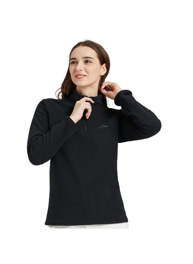 سترة خارجية من الف fleece للنساء، مريحة ولطيفة على البشرة، قمة بأكمام طويلة عصرية ومشدودة للربيع والخريف والشتاء، توفر الدفء والحماية من البرد - Image 5