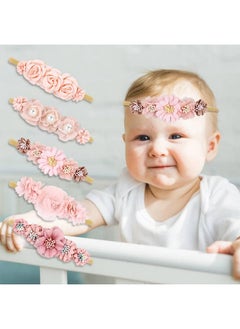 5 Pack Delicate Floral Flower Nylon Headbands Hair Bands Accessories For Baby Girls Newborns Infants Toddlers Kids (5 Pack S10) - pzsku/Z800471E5DA2D4BD0C8A5Z/45/_/1720085566/feb0f7c7-070a-484e-b32b-4163edcb07ee