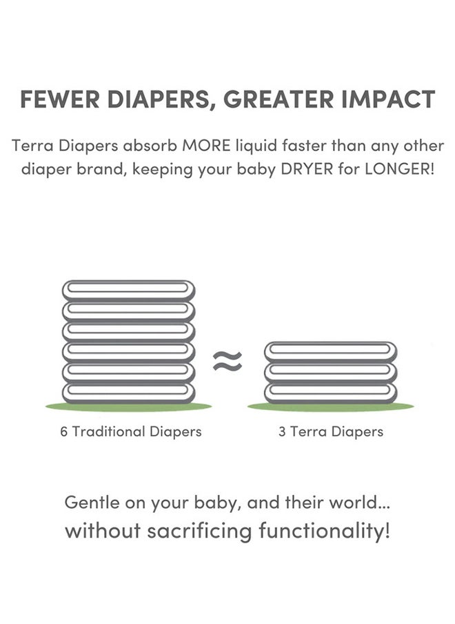 Terra - Crawler Plant-Based Diapers For Babies, 6 - 11 Kg, 6 - 12 Months, 20 Count, Size 3 - Image 1