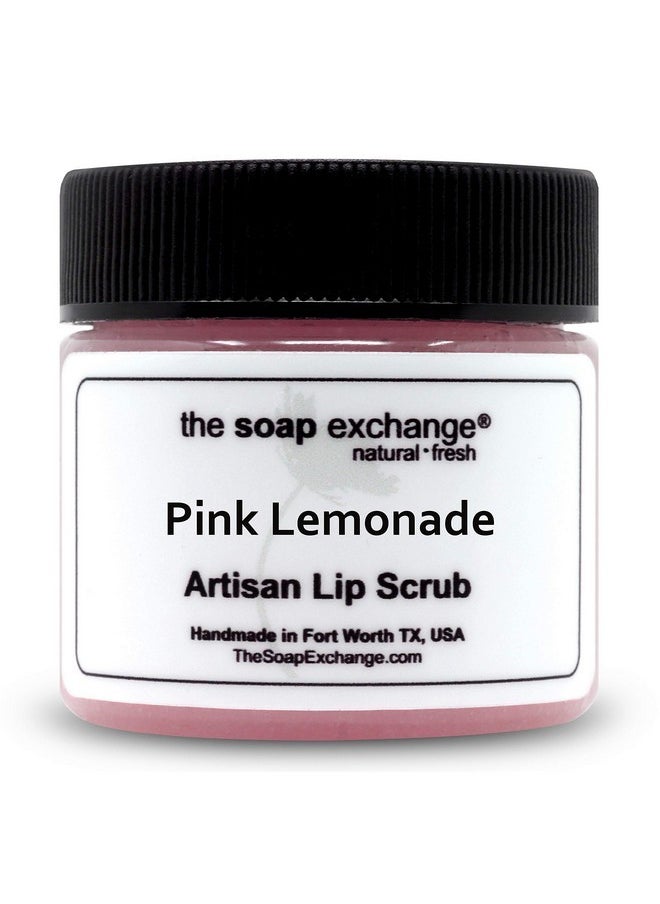 The Soap Exchange The Soap Exchange Lip Scrub - Pink Lemonade Flavor - Hand Crafted 1.5 oz / 42.5 g Natural Lip Care, Artisan Lip Treatment, Exfoliate, Hydrate, & Protect. Made in the USA.  - Image 1