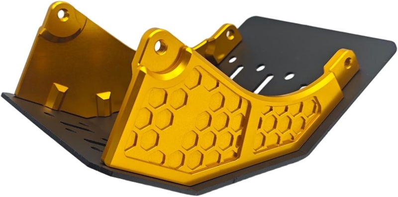 Chassis Protection Skid Plate 5052AL+6061AL, Battery & Underbody Guard For SurRon Light Bee X/Light Bee L1e (Gold)