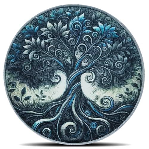 Rumkou Inspirational Coins Tree of Life Challenge Coin Motivational Quote Artistic Design Antique Silver - Image 1