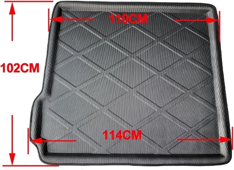 Black Car Trunk Mat Cargo Liner Compatible with BMW X5 E70 F15 2007 2018 and X5 M 2010 2018 - Image 4