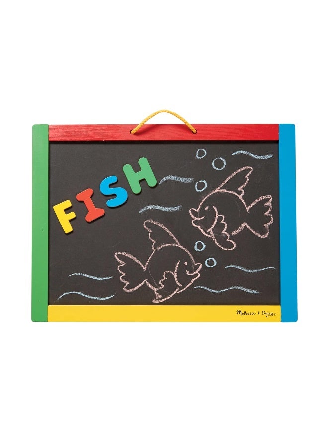 Melissa & Doug Magnetic Chalk/Dry Erase Board - Image 1