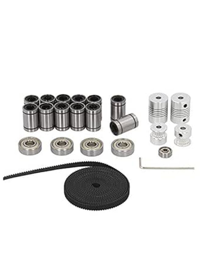 LM8UU Linear Bearing Kit with Shaft Coupler Belt and 20 Tooth Pulley - Image 1