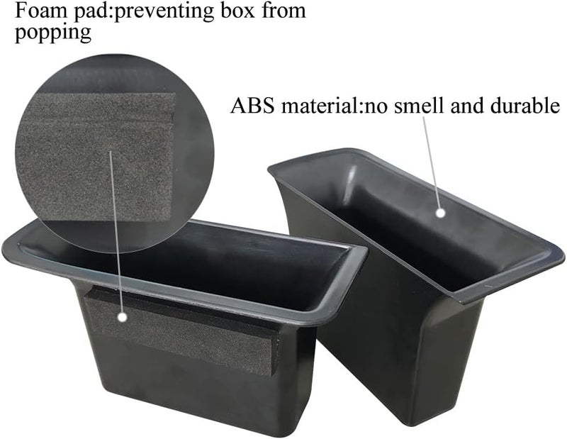Vesul Front/Rear Row Door Side Storage Box Compatible with Ford Escape 2020 2021 2022 2023 2024 2025 Armrest Phone Container Door Organizer Handle Pocket ABS Tray Insert Glove Pallet - Image 3