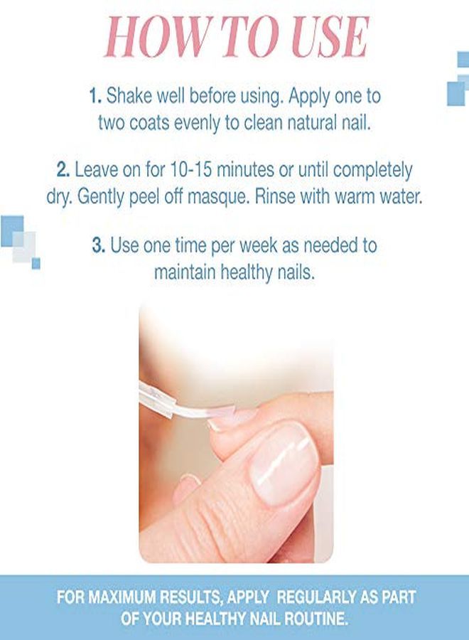 Nail Tek Nutritionist Peeloff Nail Masque With Hyaluronic Acid, Hydrate, Nourish, And Strengthen Soft And Peeling Nails, 0.5 Oz, 1Pack - Image 5