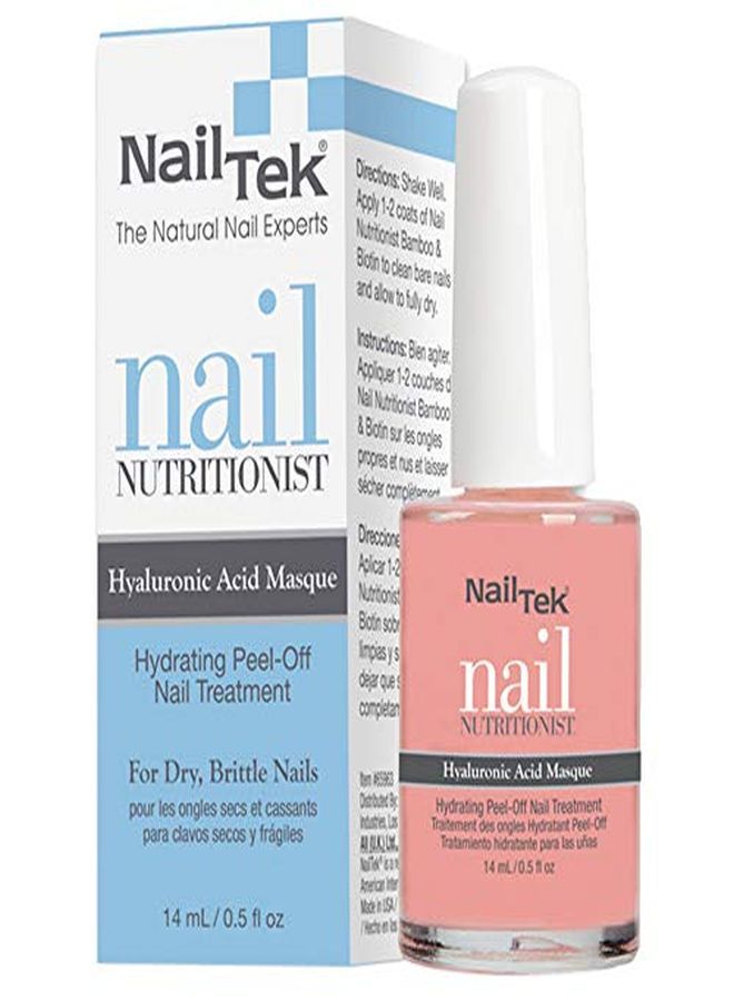 Nail Tek Nutritionist Peeloff Nail Masque With Hyaluronic Acid, Hydrate, Nourish, And Strengthen Soft And Peeling Nails, 0.5 Oz, 1Pack - Image 1