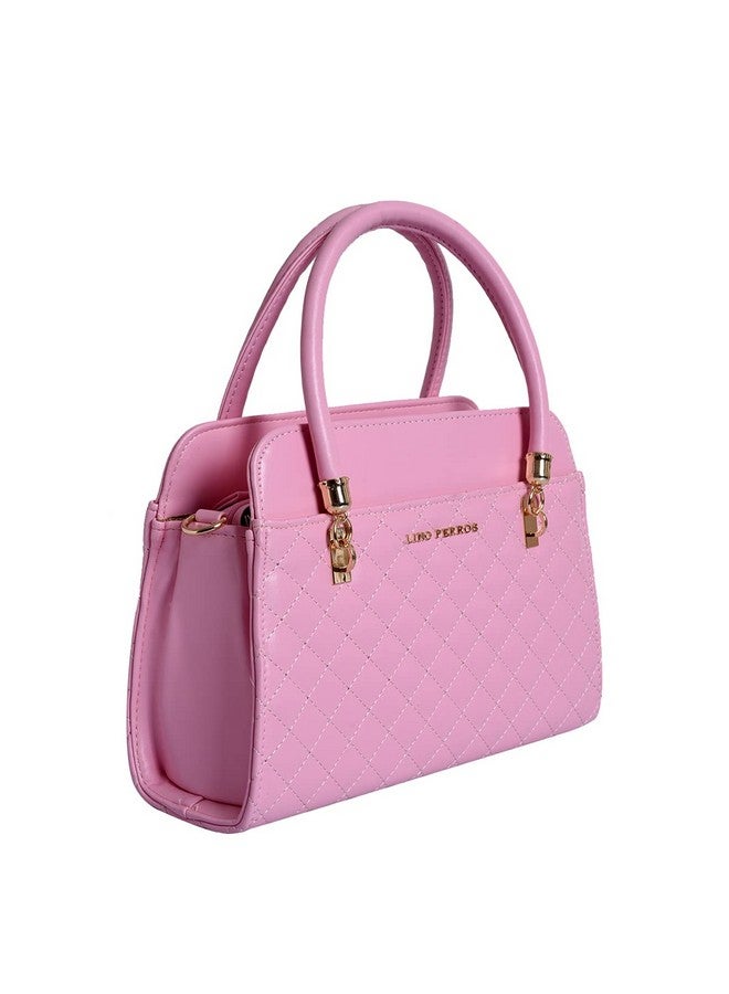 Lino Perros Faux Leather Handbag (PINK) - Image 2
