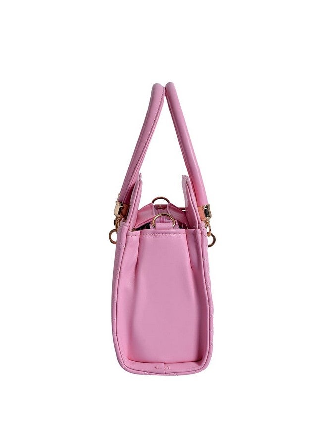 Lino Perros Faux Leather Handbag (PINK) - Image 3