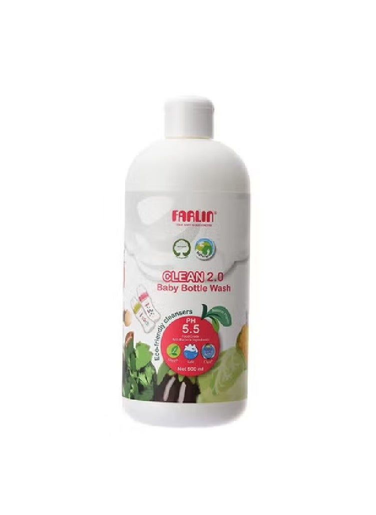 FARLIN CLEAN 2.0 Bottle Washing Liquid is vegan and eco-friendly with 100% natural ingredients.  - Image 1