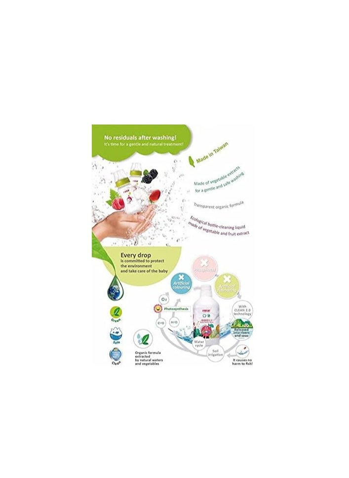 FARLIN - CLEAN 2.0 Bottle Washing Liquid is vegan and eco-friendly with 100% natural ingredients. - Image 1